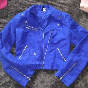 Royal Blue Suede Jacket