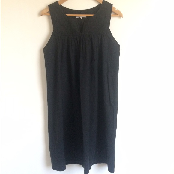 black summer shift dress