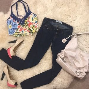 Hollister Floral Crop Top
