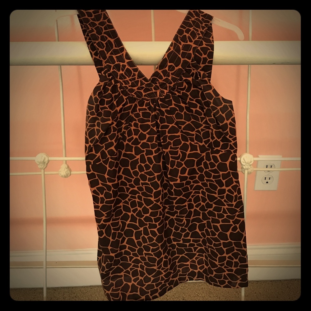 Giraffe print tank