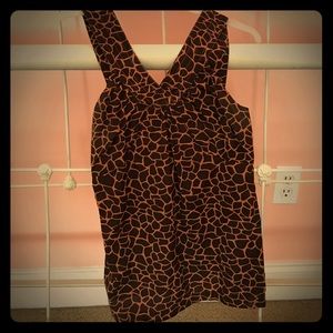 Giraffe print tank