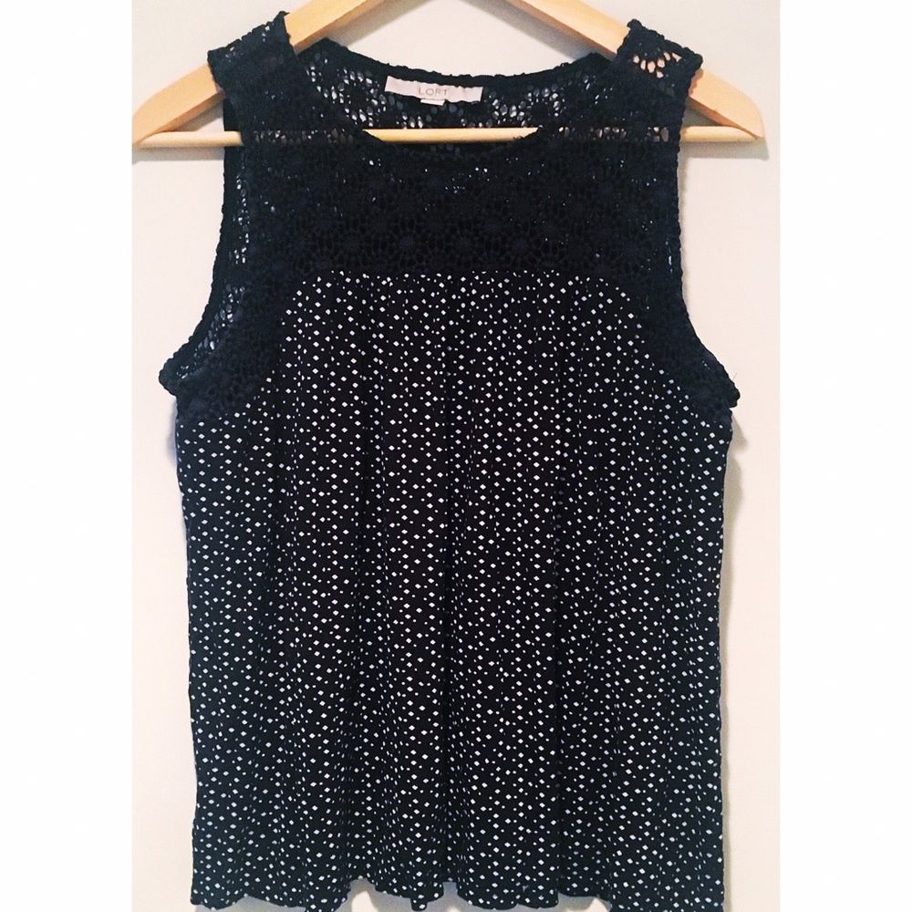 Loft Crochet Yoke Top