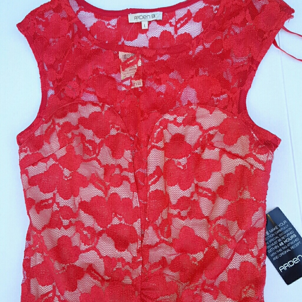👠👠👠Nwts- Arden B red dress size large👠👠