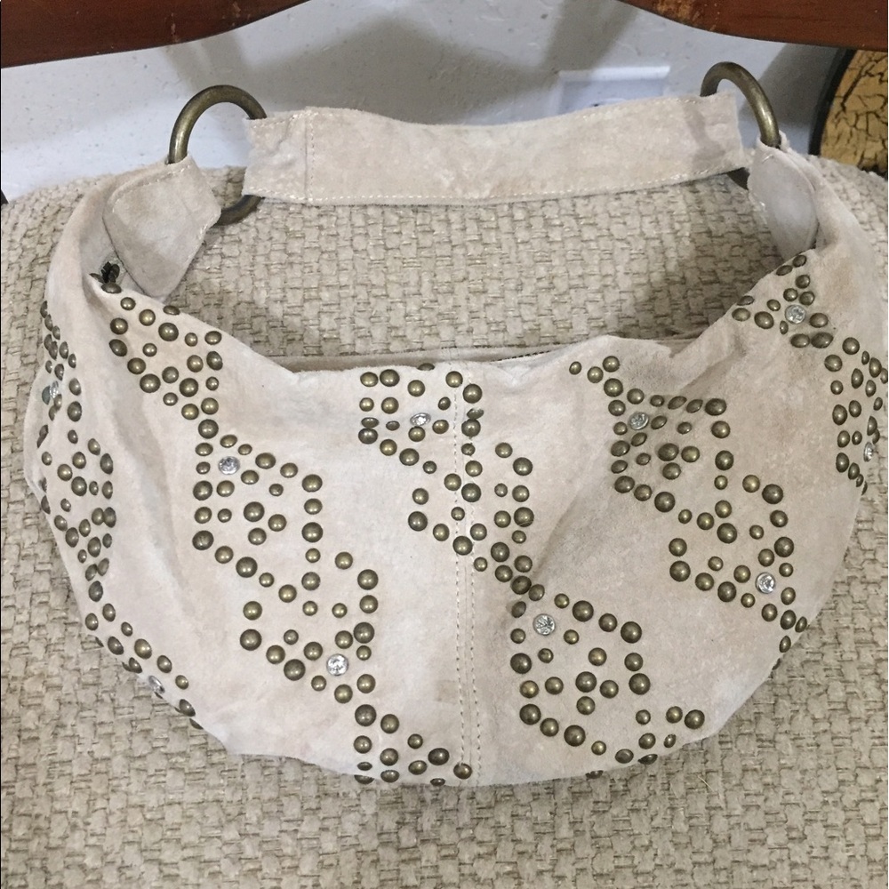 Express suede purse