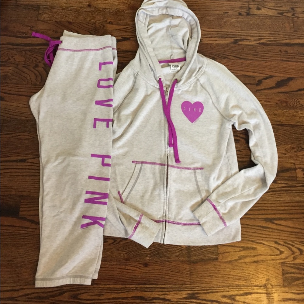 PINK Victoria's Secret matching hoodie/pants