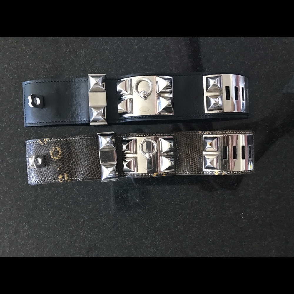 2 HERMES COLLIER DE CHIEN CDC
