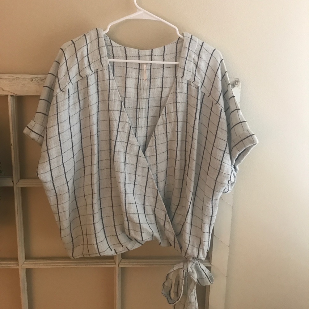 Free people wrap shirt