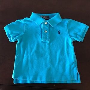 Light blue polo Ralph Lauren size 12 months.