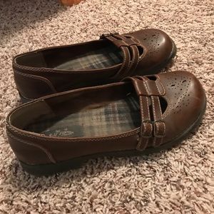 Self Esteem brown leather shoes