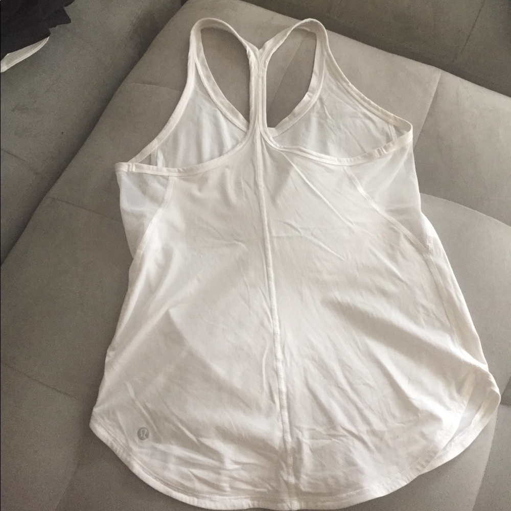 White Lululemon singlet size 6