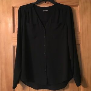 ✨ EXPRESS Portofino Shirt. Sheer Blouse
