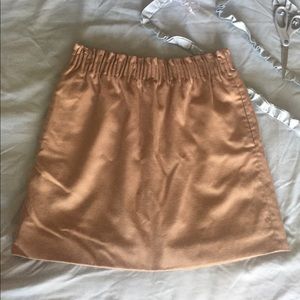 J. crew tan skirt size 8 elastic waistband