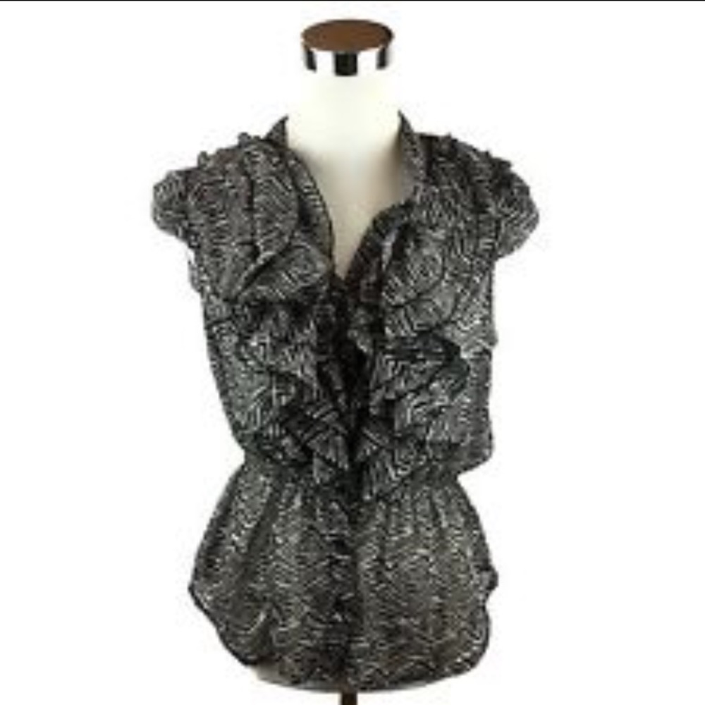 🌸{BOGO FREE}!  Zebra Print Button Up blouse