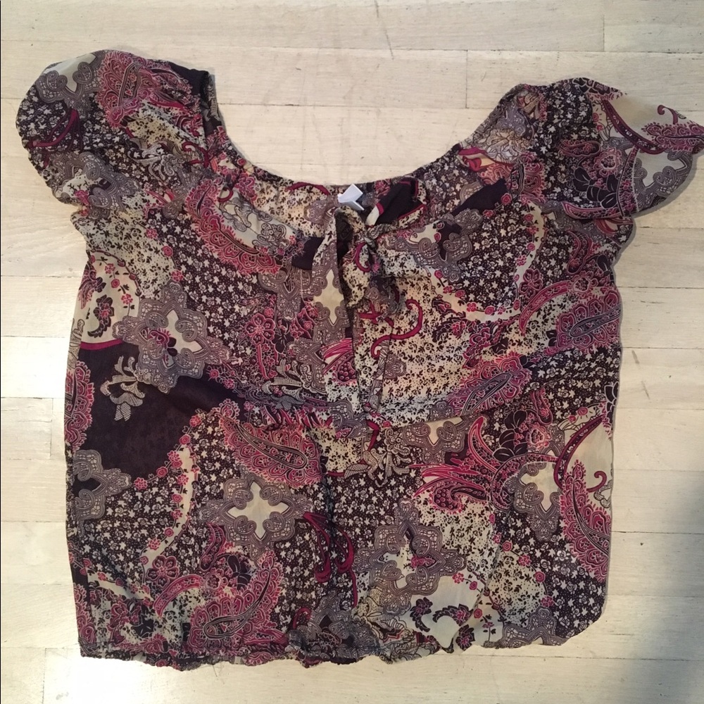 Xhileration Paisley Blouse
