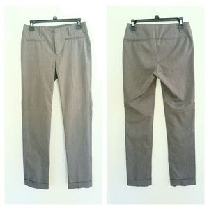 Zara woman straight leg cuffed pants trousers