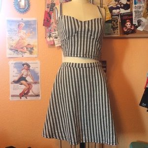Crop top and skirt set