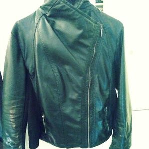 Black Faux Leather Jacket