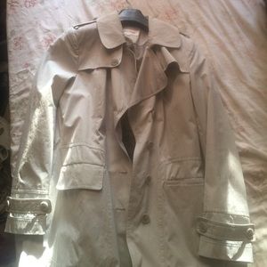 Calvin Klein Ruffled Trench
