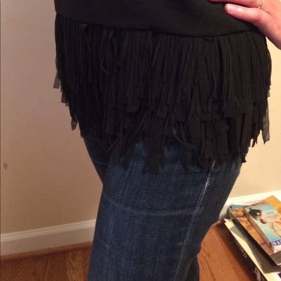 NWOT Banana Republic fringe blouse - Picture 2 of 3