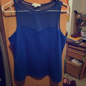 Blue tank top - only worn once!