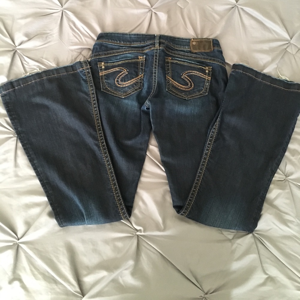 Silver "Camden Rose Bell" Jeans, size 29x33