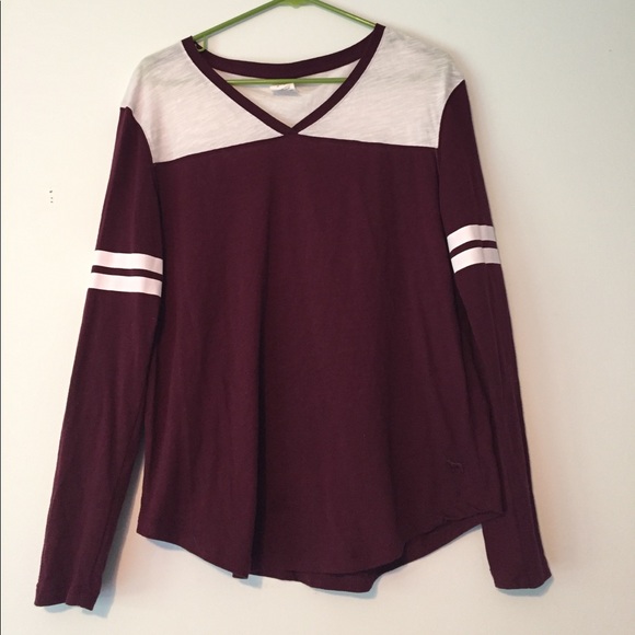 PINK Victoria's Secret Tops - ☀️WEEKEND SALE!!☀️Maroon/white VS PINK top