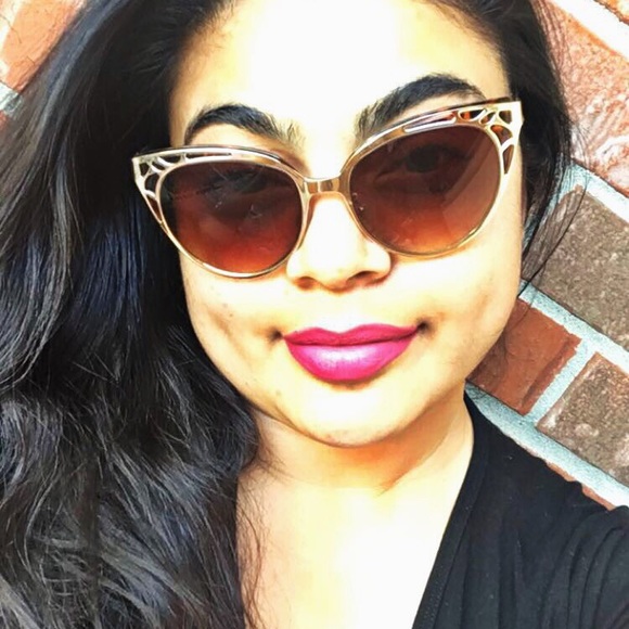 "Foxy Lady" Art Nouveau Deco Horn Rim Cat Eye - Picture 3 of 3