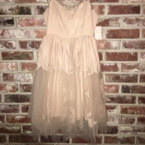 Free People Valentine prom party tulle dress Sz 6 - Picture 4 of 7