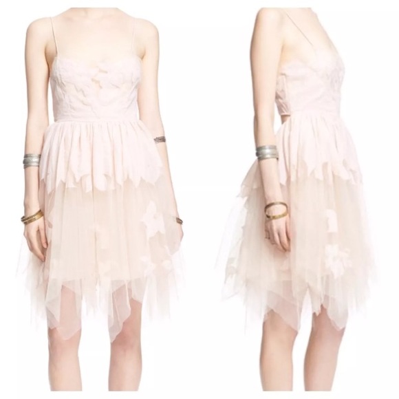 Free People Valentine prom party tulle dress Sz 6 - Picture 6 of 7