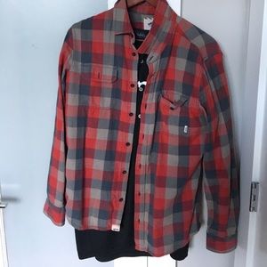 Vans red flannel