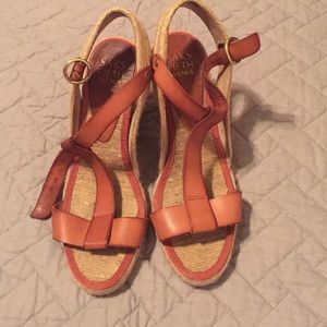 Saks Fifth Avenue Leather Wedges