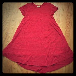 Red LuLaRoe Carly Dress XXS