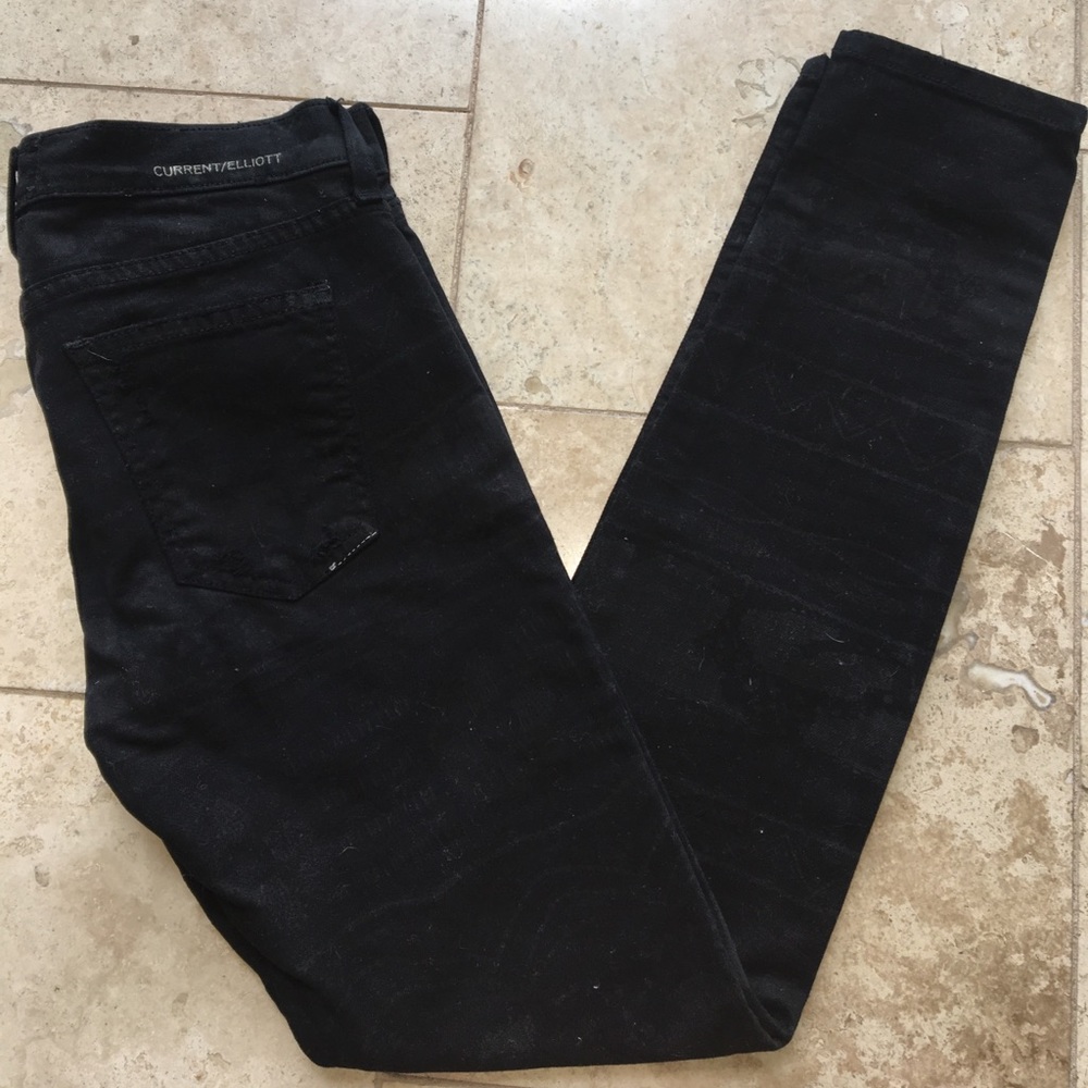 NWOT Current/Elliott tribal distressed skinny