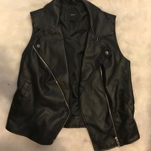 Faux Leather Vest