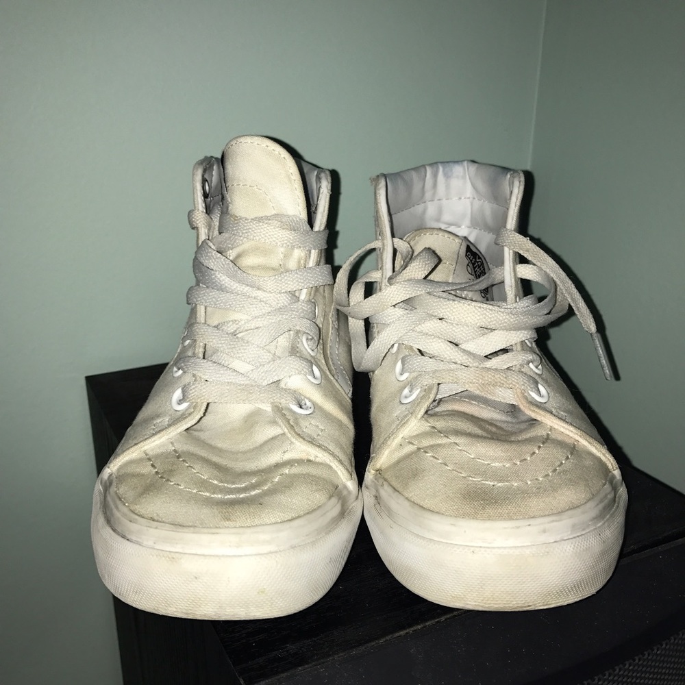 SK8-Hi Slim all white (vintage???)