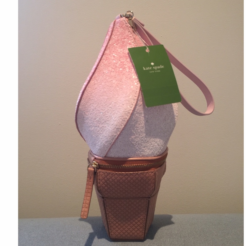 🚫SOLD Kate Spade Ice Cream Cone Wristlet 🎉HP🎉🎉 - Picture 2 of 8
