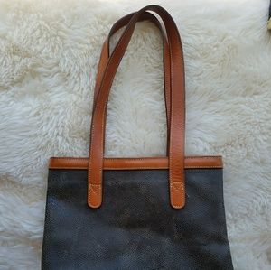 Bric's Olive and Tan Leather Hand Bag