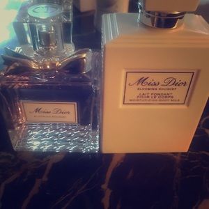 Miss Dior blooming bouquet perfume and lotion