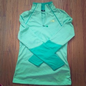 Green North Face Pullover