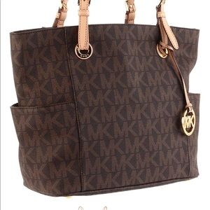 Michael kors brown logo tote. Authentic.