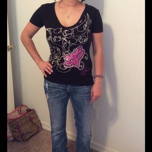 Fox cap sleeve tshirt