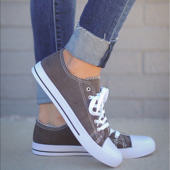 SHERRILL suede sneakers - CHARCOAL - Picture 4 of 6