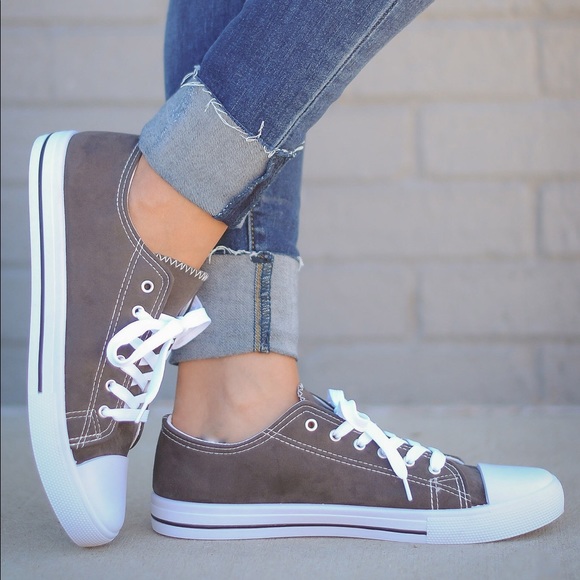 SHERRILL suede sneakers - CHARCOAL - Picture 5 of 6