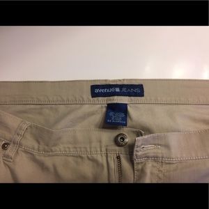 Avenue brand khaki jeans