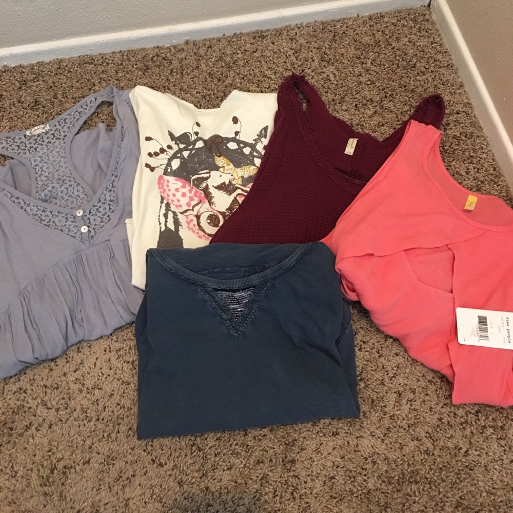 Never worn/ NWT free people bundle of tops!