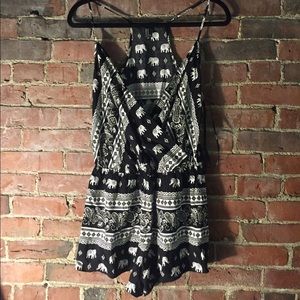 Brand New. Forever 21 Boho Black Romper
