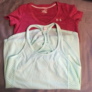 Underarmour tank and tshirt bundle!