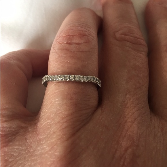 .35 CTW Curved Diamond Half Eternity Band - Picture 5 of 8