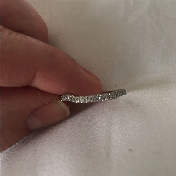 .35 CTW Curved Diamond Half Eternity Band - Picture 6 of 8