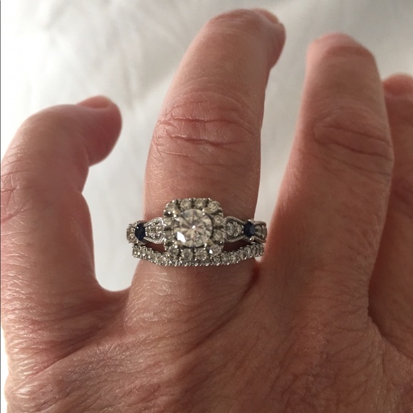 .35 CTW Curved Diamond Half Eternity Band - Picture 8 of 8